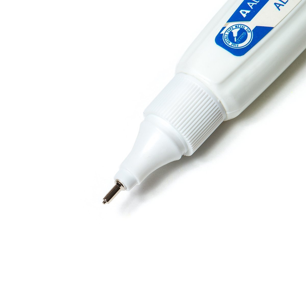 Корректор-ручка Alingar, 7 мл, на спиртовой основе, металл. наконечник, уп. 24 шт