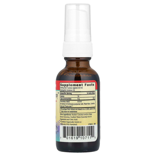 Herbs for Kids, Детский спрей для горла Super Kids Throat Spray со вкусом перечной мяты, 30 мл (1 жидкая унция)