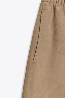 ZARА БЕРМУДЫ НА ШНУРКЕ С БУСИНАМИ, СЕРО-КОРИЧНЕВЫЙ