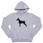 Толстовка "Доберман - штрихи"