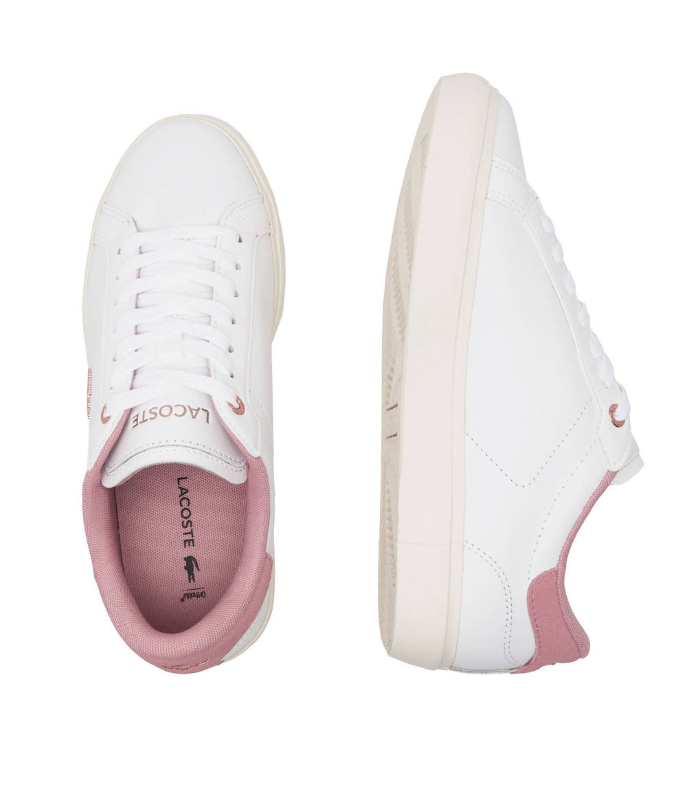 Кожаные кроссовки Lacoste - белый(747SFA0081)