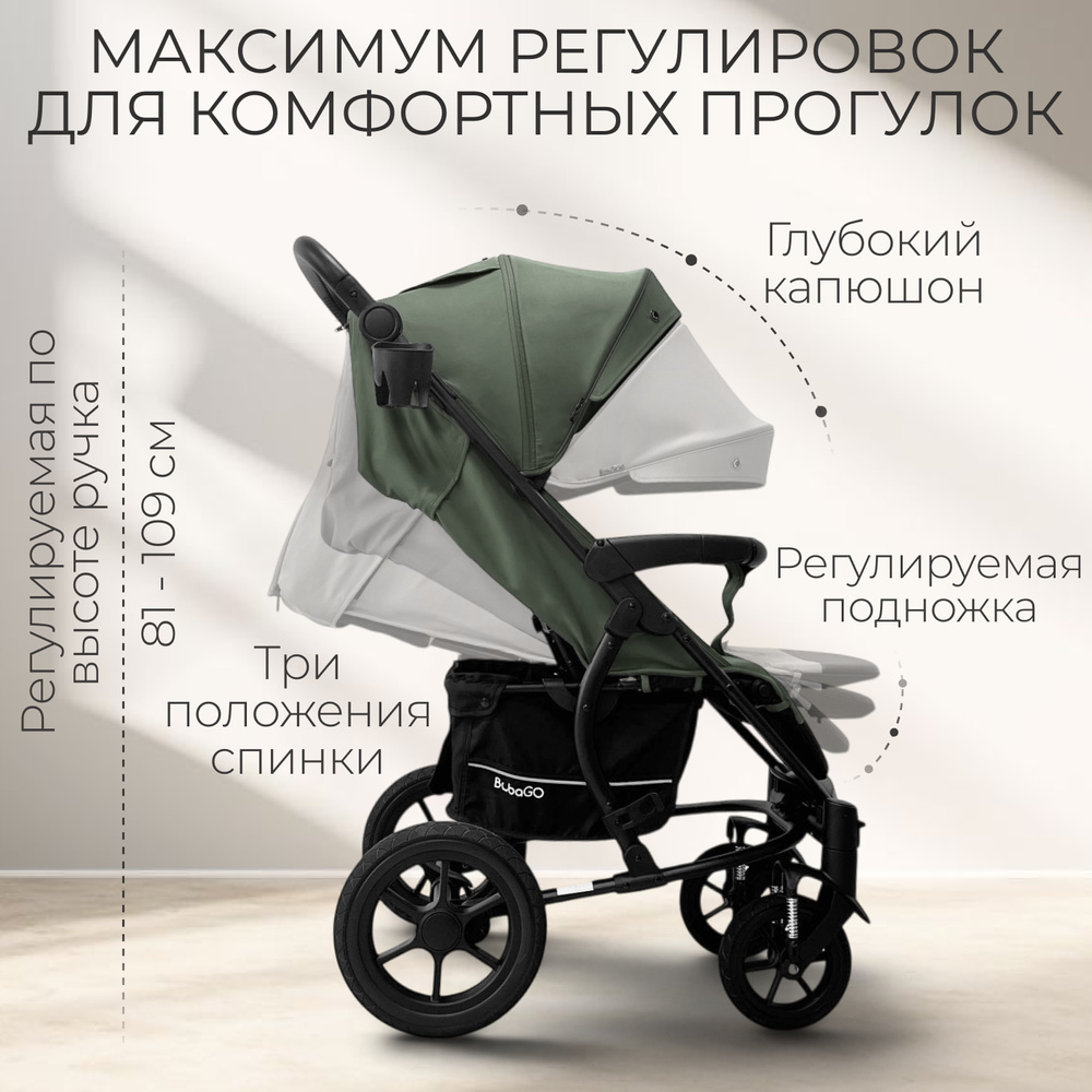 Прогулочная коляска BubaGO Model ONE
