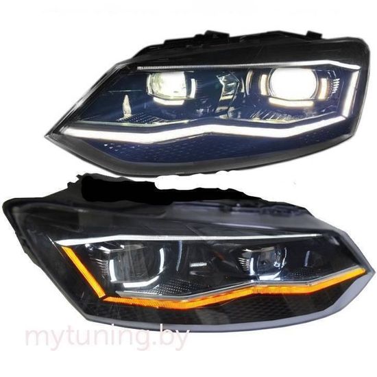 Передние фары Фольксваген Поло 2010-2019