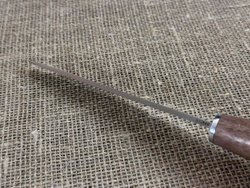 Финский нож Леуку, рукоять орех