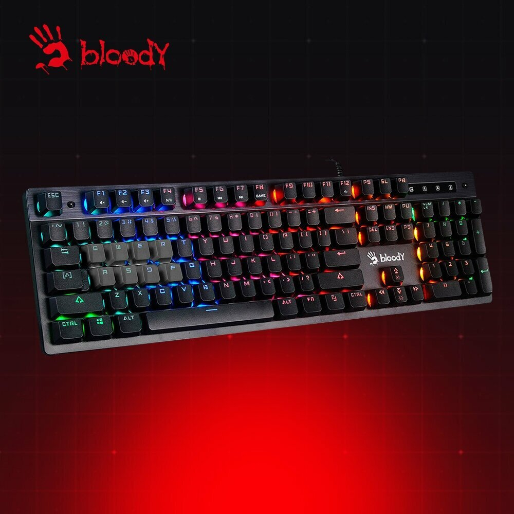 Клавиатура Bloody B500N Light Strike (LK), black, русская