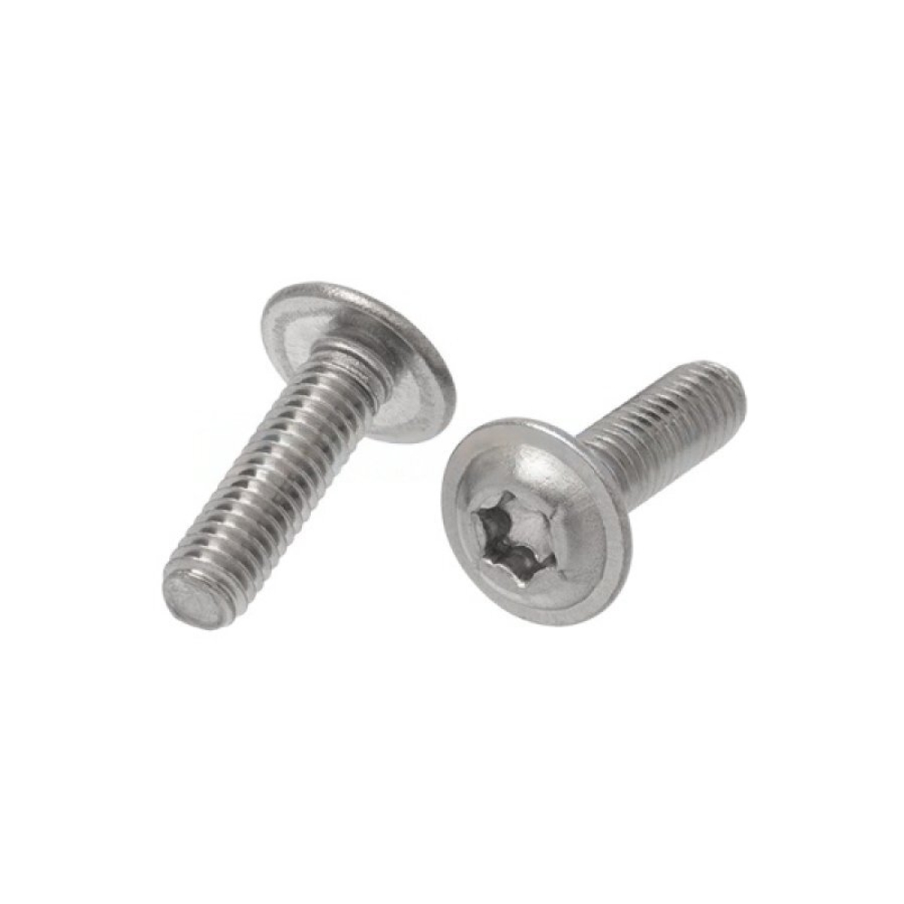 Винт шлиц TORX ИСО 7380-2 А2 M 6х16/16 Tх30 с полукруглой головкой с фланцем в упак 200 шт