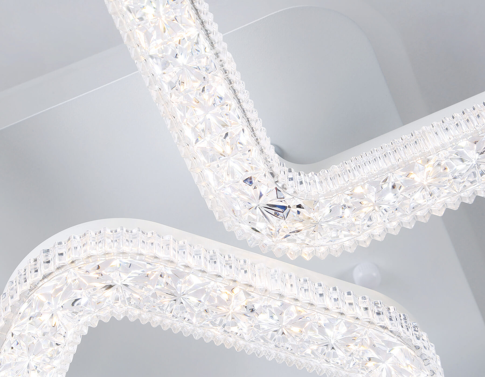 Светильник потолочный светодиодный с пультом FA3914/4+1 WH белый 80W 3000K/4200K/6400K 380*380*110 (ПДУ РАДИО 2.4G)