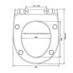 Сиденье д/унитаза  WAVE W-VSLKAPAKM-8dml дюр.slim,м/л,БЕЛЫЙглянец (Бриг,KOOB,Allegro,Cetus,Tavr) 17