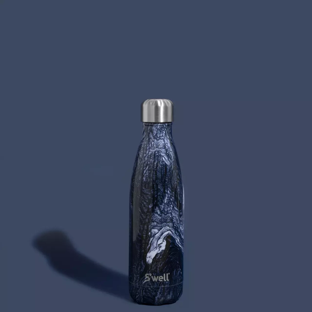 Kitchen Craft - S&#39;well Термобутылка 500 мл с азуритовым мрамором / артикул   10017-H20-60740E  / GTIN 5057982096403