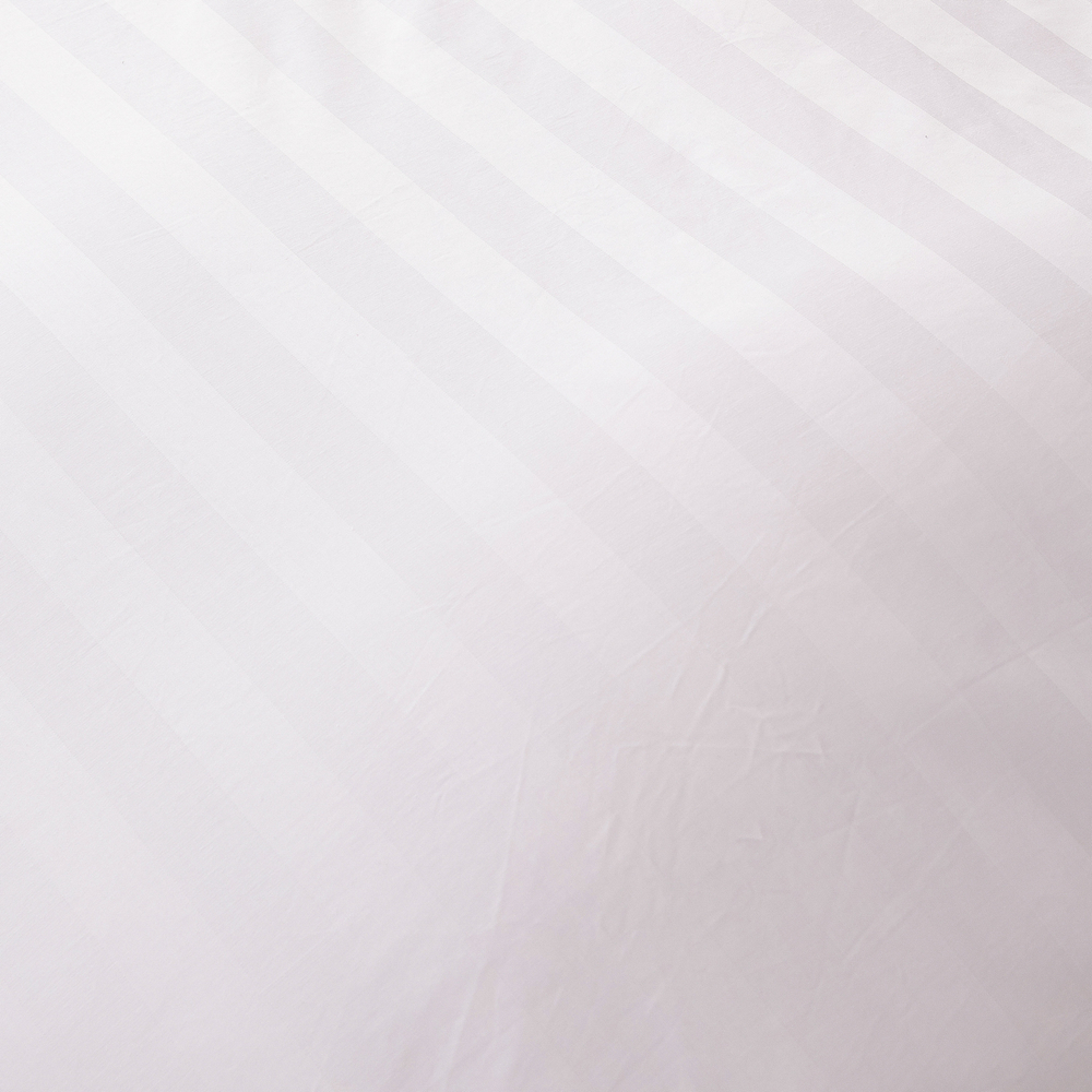 Пододеяльник 180х215 Страйп Сатин Однотонный Отель белый 100% Хлопок 3x3 P3CTH037180215