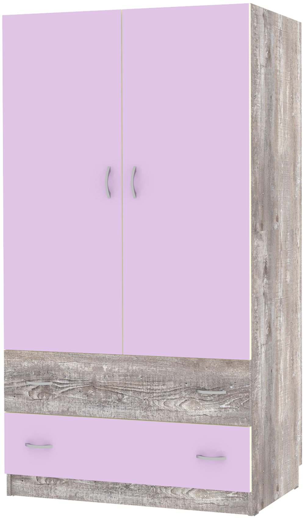 Шкаф 2-х створчатый КарИВи Кадет Бетон Ирис