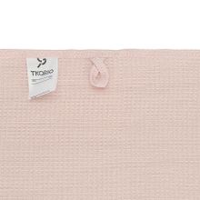 Набор из двух вафельных полотенец изо льна цвета пыльной розы из коллекции Essential, 50х70 см