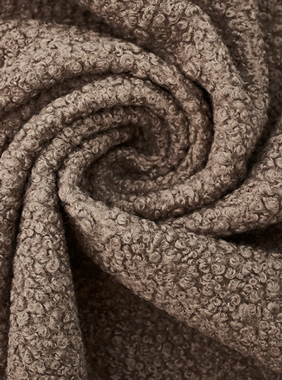 Мех искусственный "Барашек", 384 г/м2, ш. 150 см, кофе с молоком