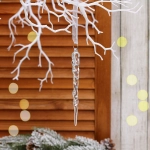 Подвеска «Морозная сосулька» 13 см, Белый