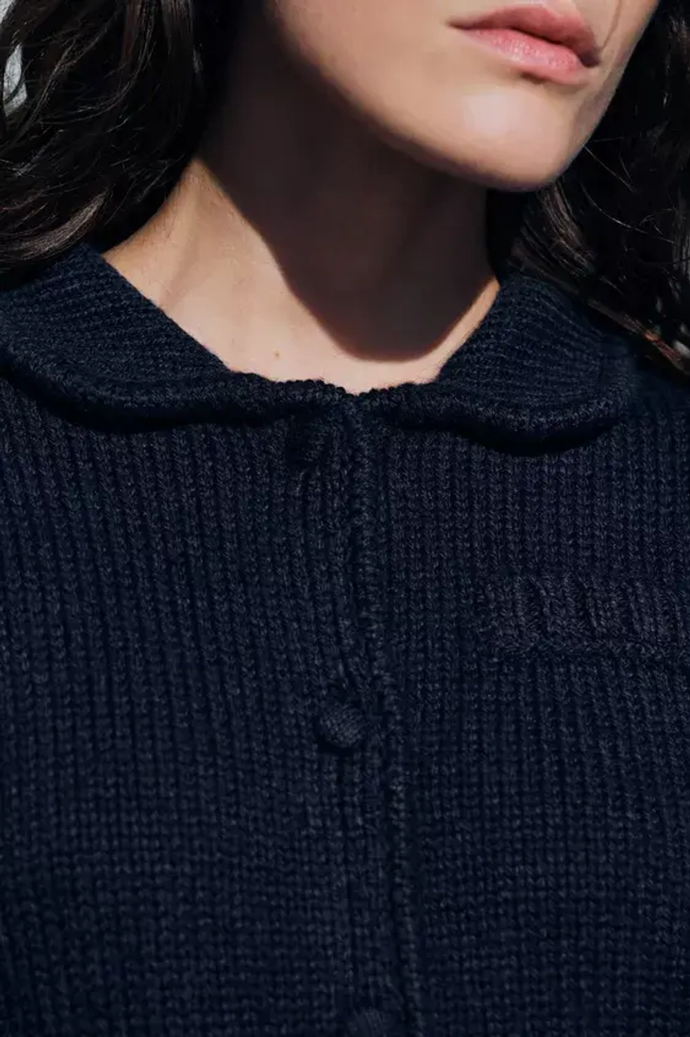 ZARA КАРДИГАН С РУКАВАМИ 3/4, МОРСКОЙ СИНИЙ