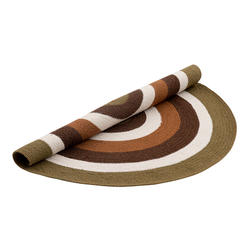 Ковер из хлопка 90см Tkano Ethnic Target коричневый