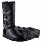 Угги Bailey Button Triplet Metallic Black