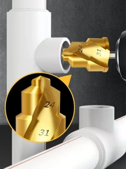 3 штуки подъемные сверла 20/25/32 мм, используется для сверления ступеней расширения пластиковых водопроводных труб