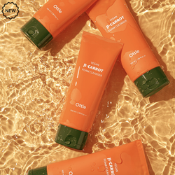 Ottie Vegan Beta-Carrot Foam Cleanser Очищающая веган-пенка на основе органической моркови и комплексом Prebiome