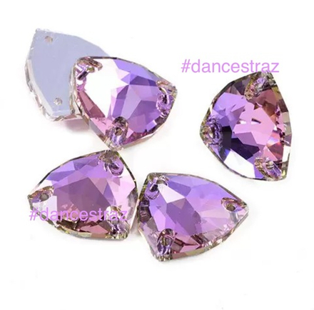 Стразы пришивные, Fat Triangle, Vitrail Light, 001VL, 16mm, (18 ea/pkg), 5A+best, (F2)