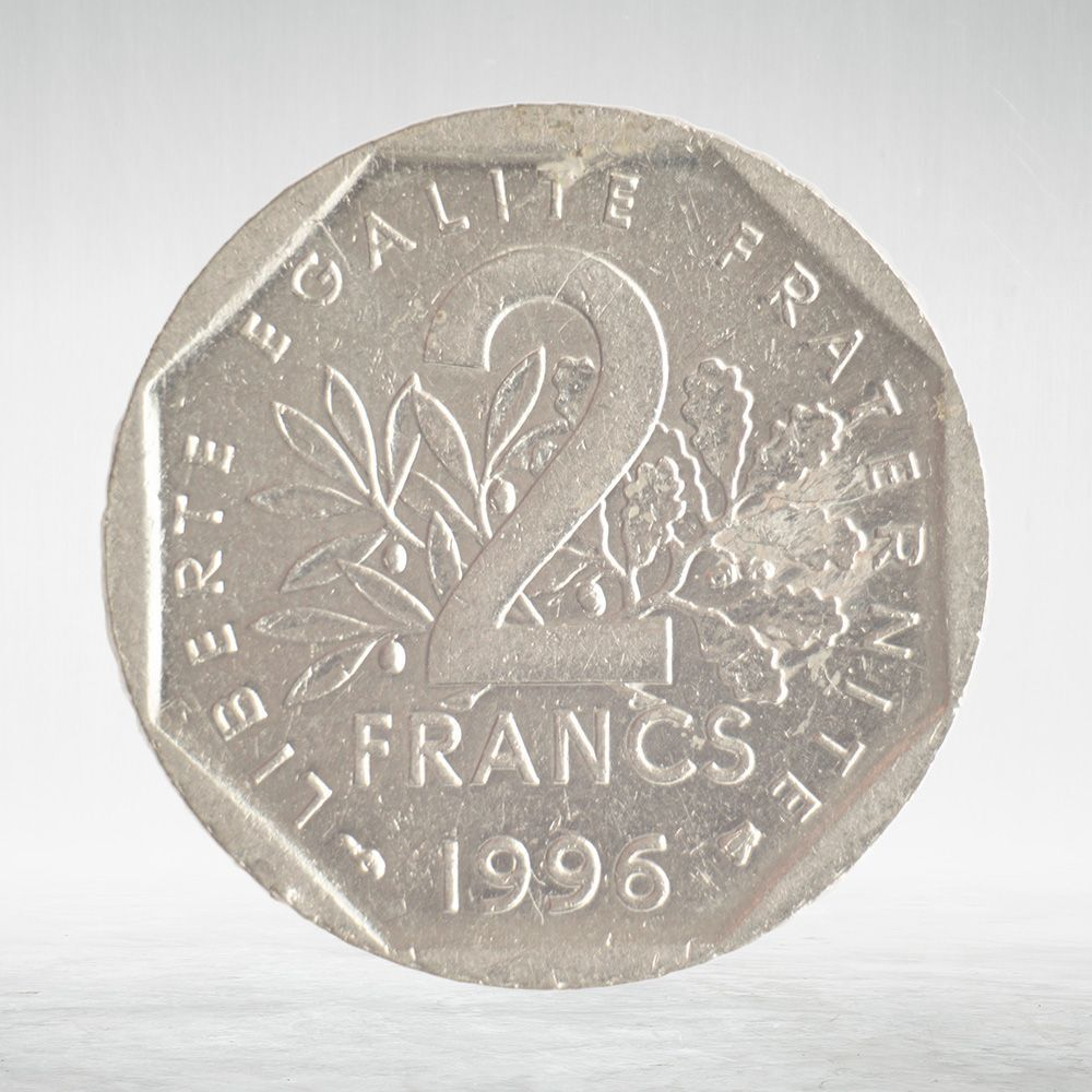 France, 2 Francs 1996, VF