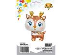 Шар (29''/74 см) Фигура, Олень милый коричневый