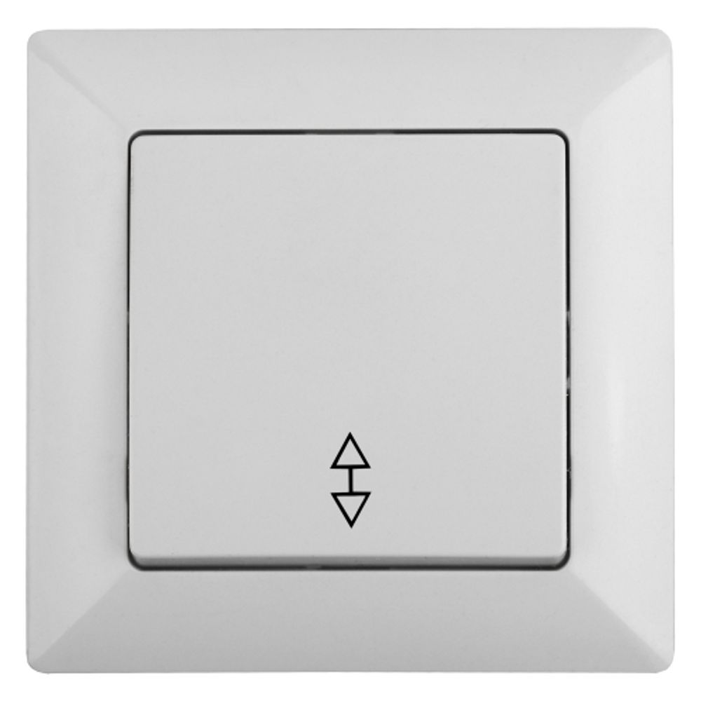 Переключатель Intro Solo 4-103-01 одноклавишный 10А-250В, IP20, СУ, белый