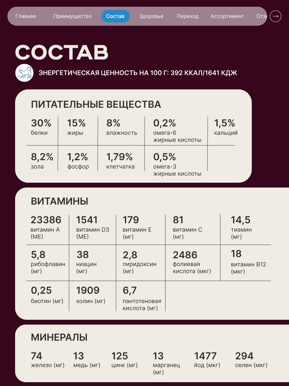 Корм сухой для взрослых кошек породы Канадский сфинкс, с лососем, 2 кг, QUATTRO