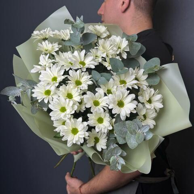 Букет "Мари" (Ромашковая хризантема)