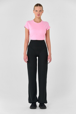 Брюки с стрингами широкие с манжетами