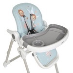 PITUSO СТУЛ ДЛЯ КОРМЛЕНИЯ MIMI GREY RABBIT/СЕРЫЙ ЗАЙКА, ECO-КОЖА