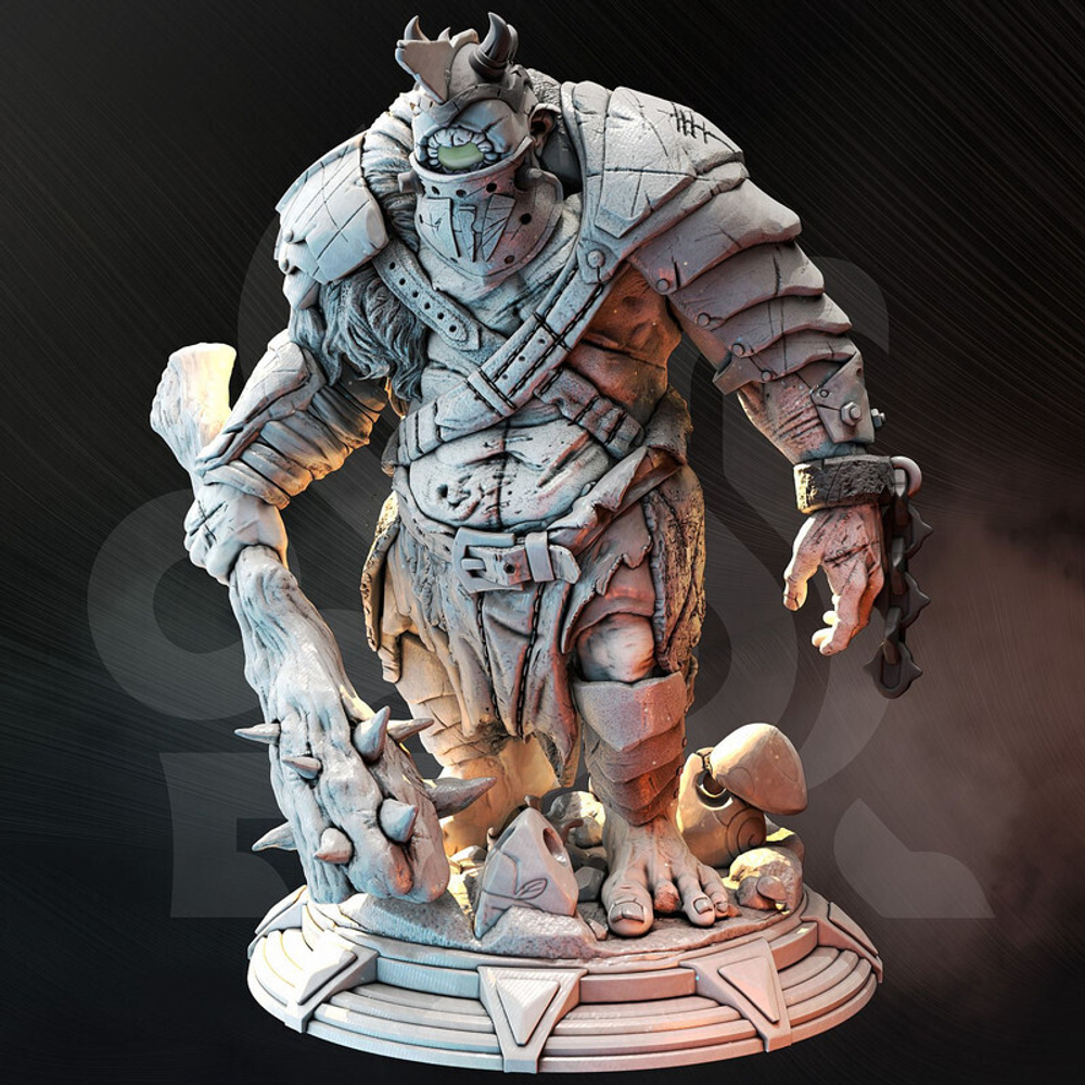 Огр монстр миниатюра для dnd, днд, pathfinder, фентези, Настольная игра, НРИ, Варгейм, РПГ