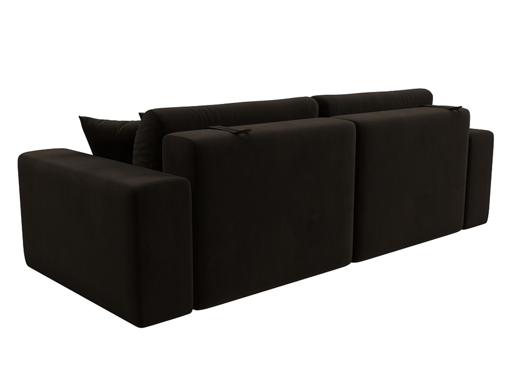 Диван прямой Лига-036 НПБ Классик МИКРОВЕЛЬВЕТ Коричневый