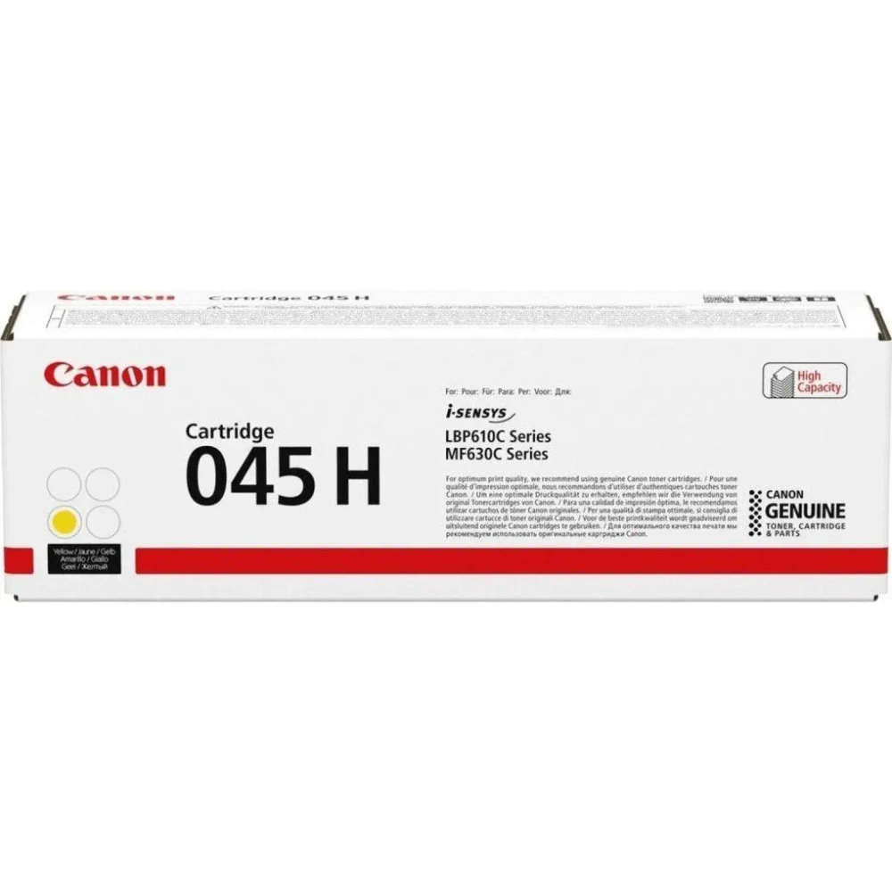 Картридж лазерный Canon 045 H Y (1243C002) жел. для MF635Cx, 633Cdw, 631Cn