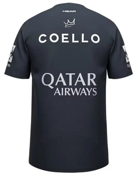 Теннисная футболка Head Arturo Coello Sponsors - navy