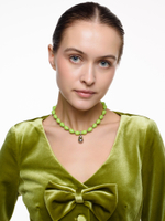 Колье "Green Golden Pears" Silver