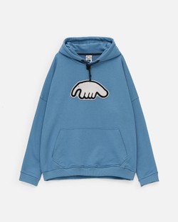 Худи ANTEATER Hoodie-Blue-White-Logo