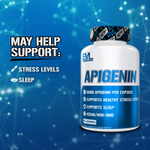 EVLution Nutrition, Апигенин, 50 мг, 30 растительных капсул