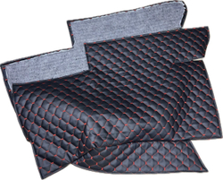 Коврики (утеплитель) под сиденья УАЗ 452 Буханка (красная нить Рубин)