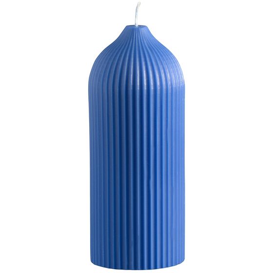 Свеча декоративная ярко-синего цвета Edge 16,5 см