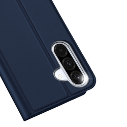 Чехол книжка из PU кожи синего цвета от Dux Ducis для Samsung Galaxy A36 5G и Galaxy A56 5G, серия Skin Pro Series Case