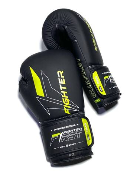 Боксерские перчатки F1 черно-зеленый