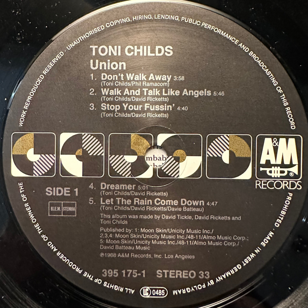 Toni Childs - Union (Германия 1988г.)
