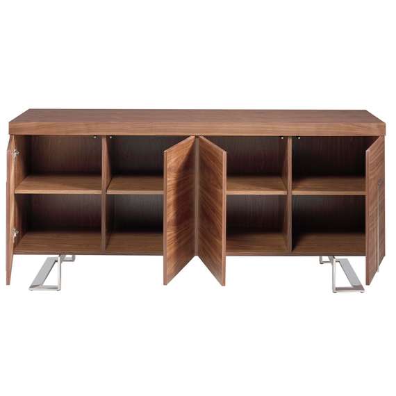 Сервант MK2103SB /3221 из орехового дерева и хромированной стали