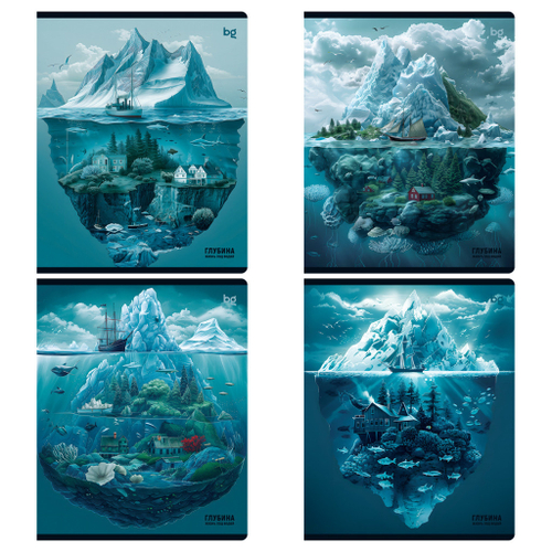 Тетрадь 48 л. клетка БИДЖИ Жизнь под водой (Т5ск48 64175)