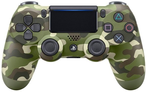 Геймпад Sony Dualshock 4 v2 (зелёный камуфляж) (PS4)