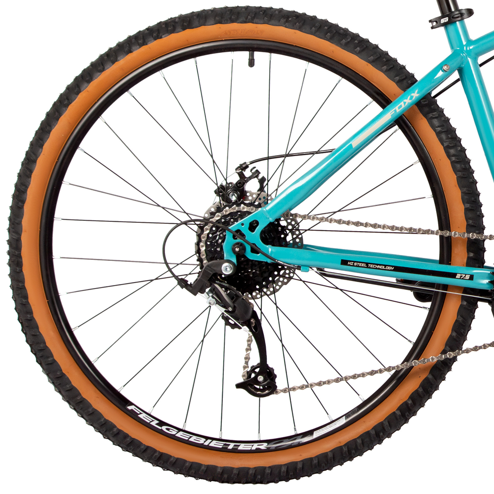 Велосипед 27.5" FOXX  ARAGON зеленый, сталь, р.16"