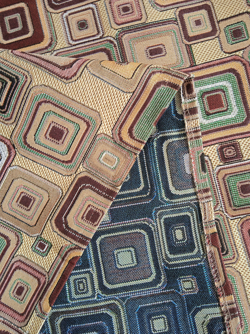 Покрывало гобеленовое Квадраты 1,5-спальный (150х200)