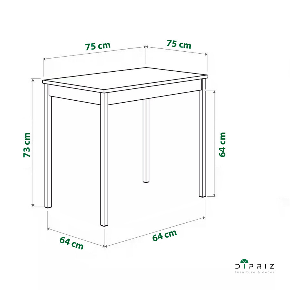 Стол кухонный IKEA INGO 75х75 из массива сосны, бежевый