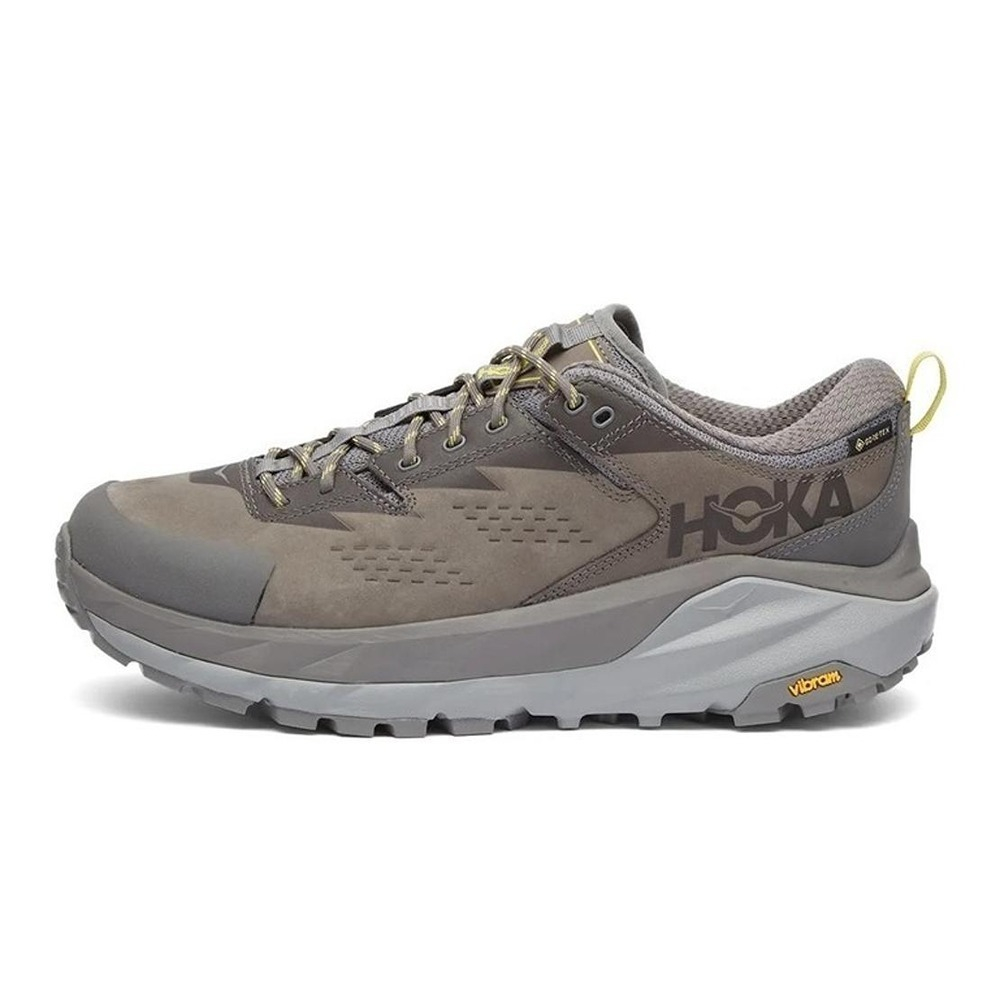 Кроссовки мужские HOKA M KAHA LOW GTX  Charcoal Gray / Green Sheen